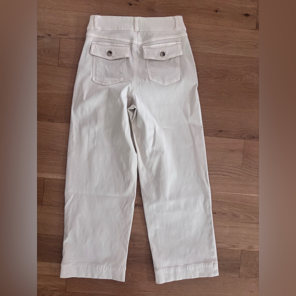 SPANX Cream High-Waisted Pants